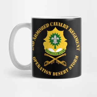 2nd Armored Cavalry Regiment DUI - Operation Desert Storm Mug